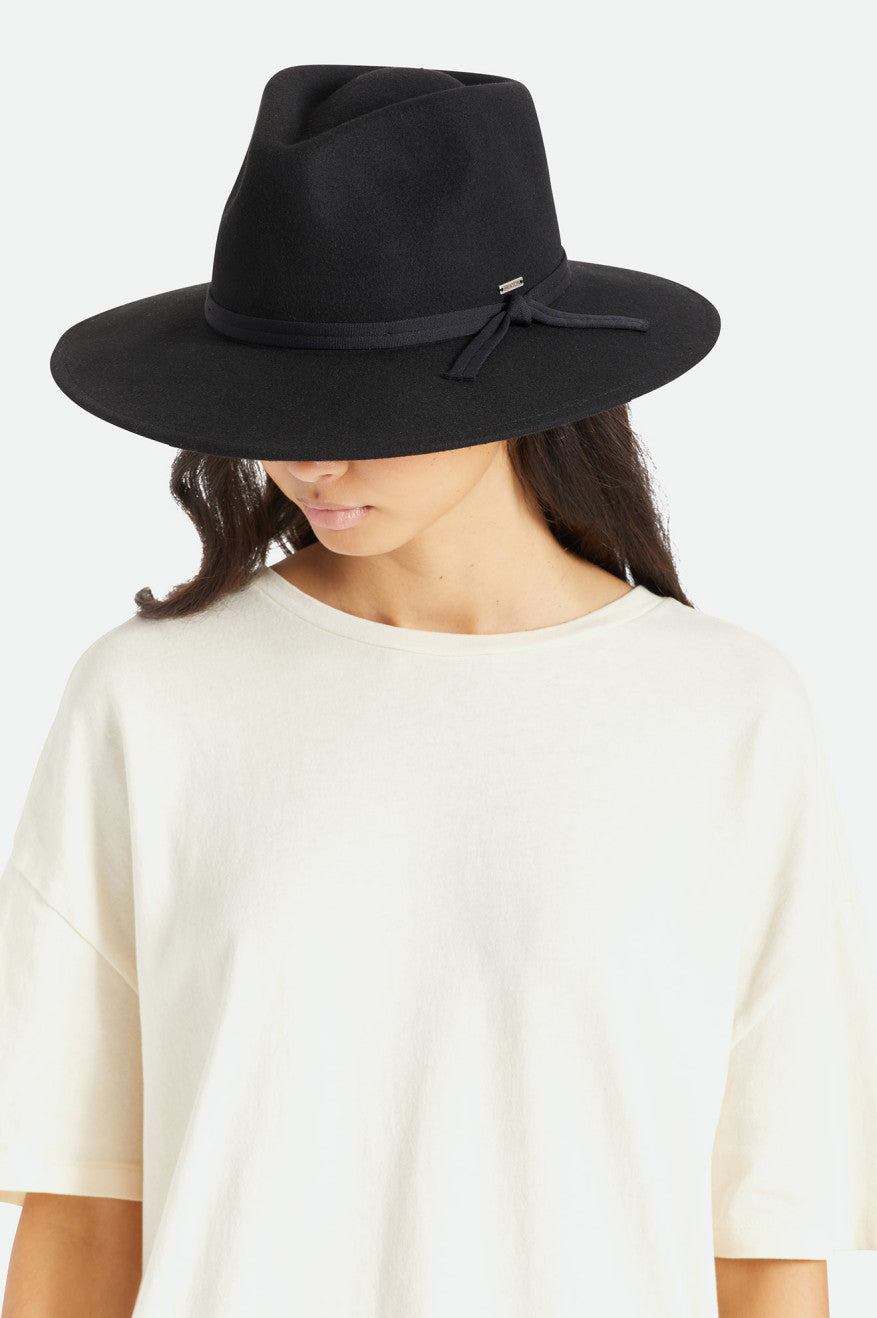 Chapeus Brixton Joanna Felt Packable Hat Feminino Pretas | MADIG-1530