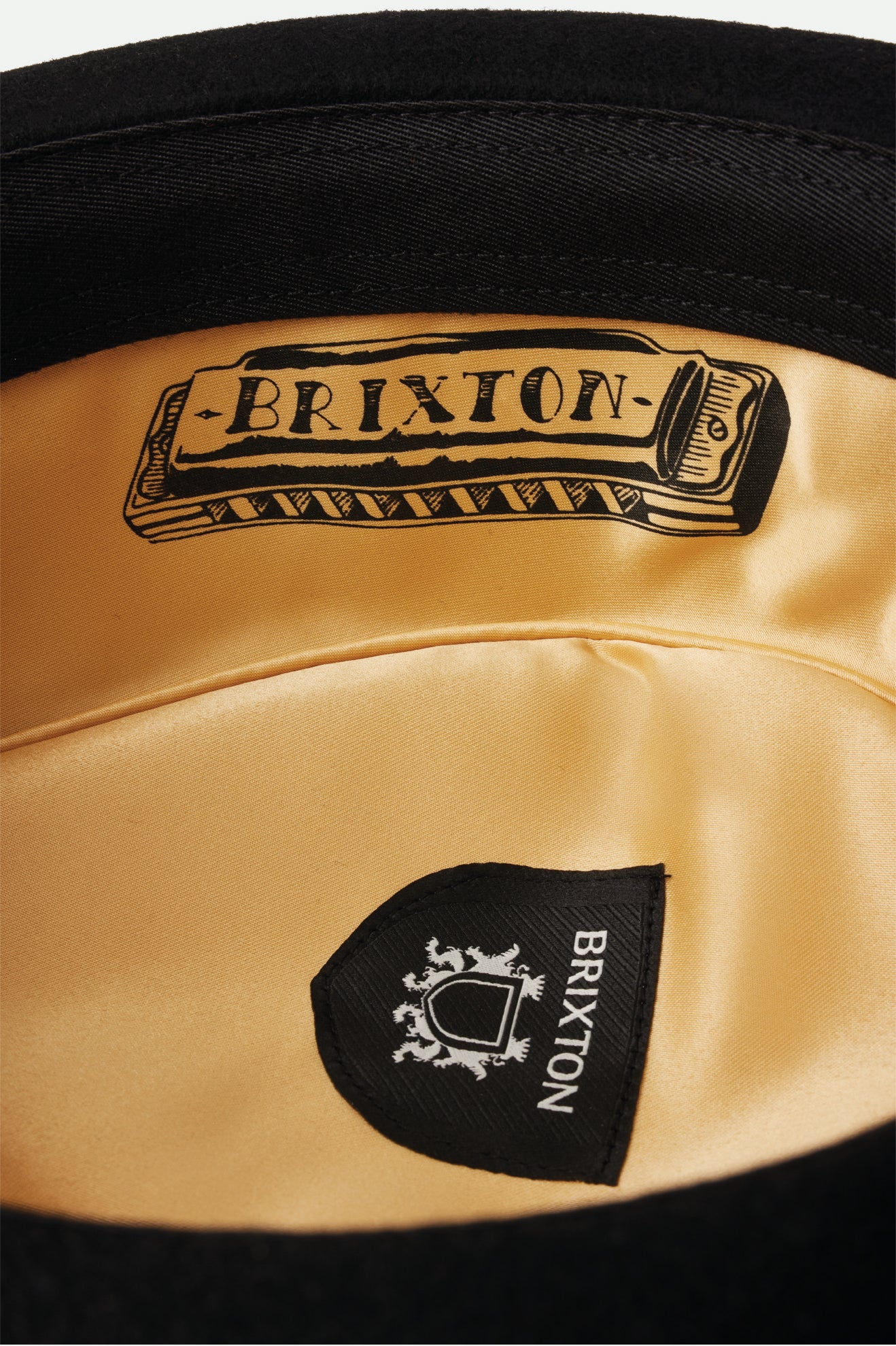 Chapeus Brixton Stout Pork Pie Feminino Pretas | JUTCB-9854