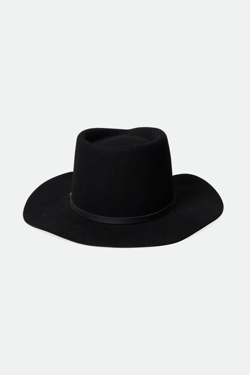 Chapeus Brixton Whiskey River Cowboy Masculino Pretas | XOCAU-5948