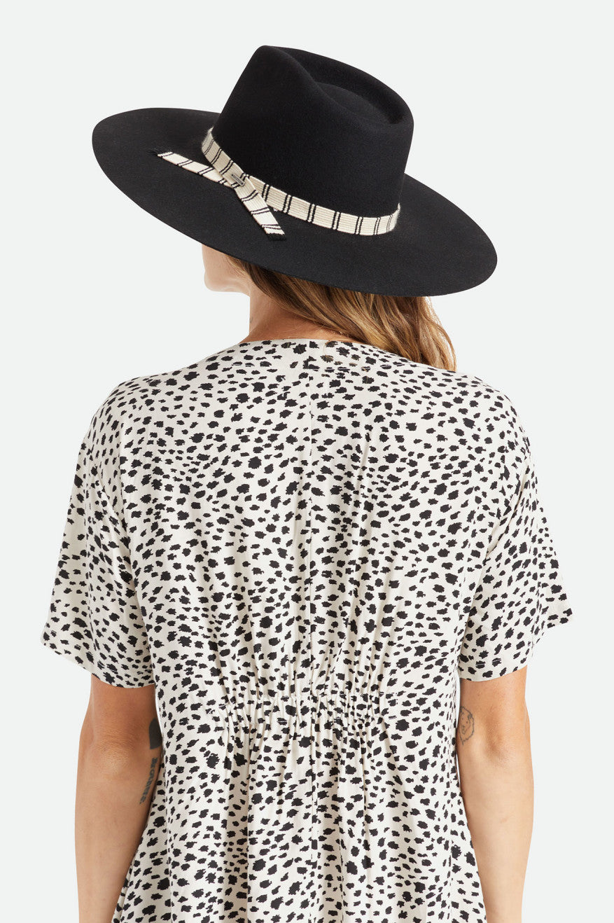 Fedora Brixton Leigh Felt Fedora Feminino Pretas | OQHDG-1409