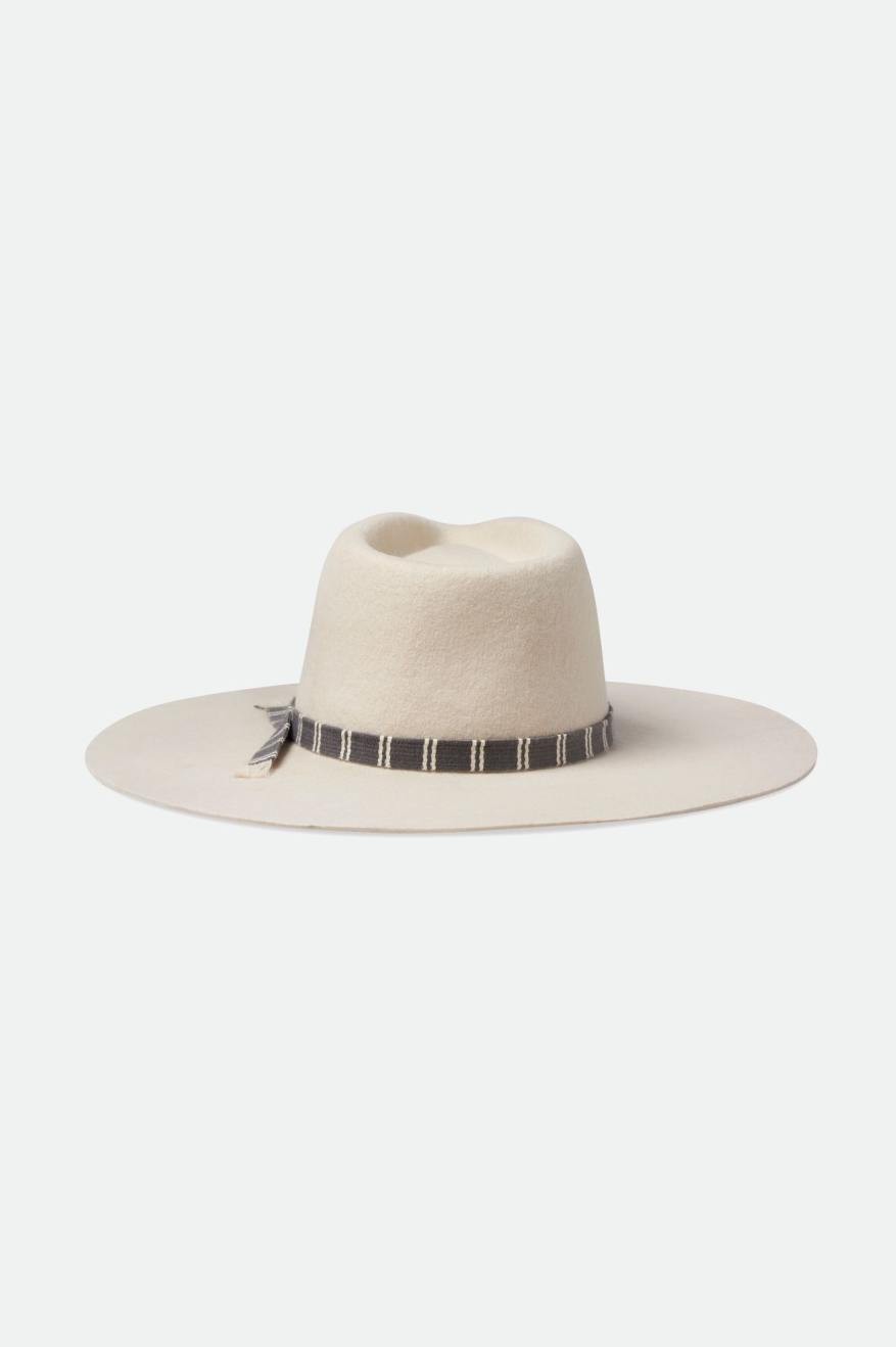 Fedora Brixton Leigh Felt Fedora Feminino Branco | QAIKF-3574