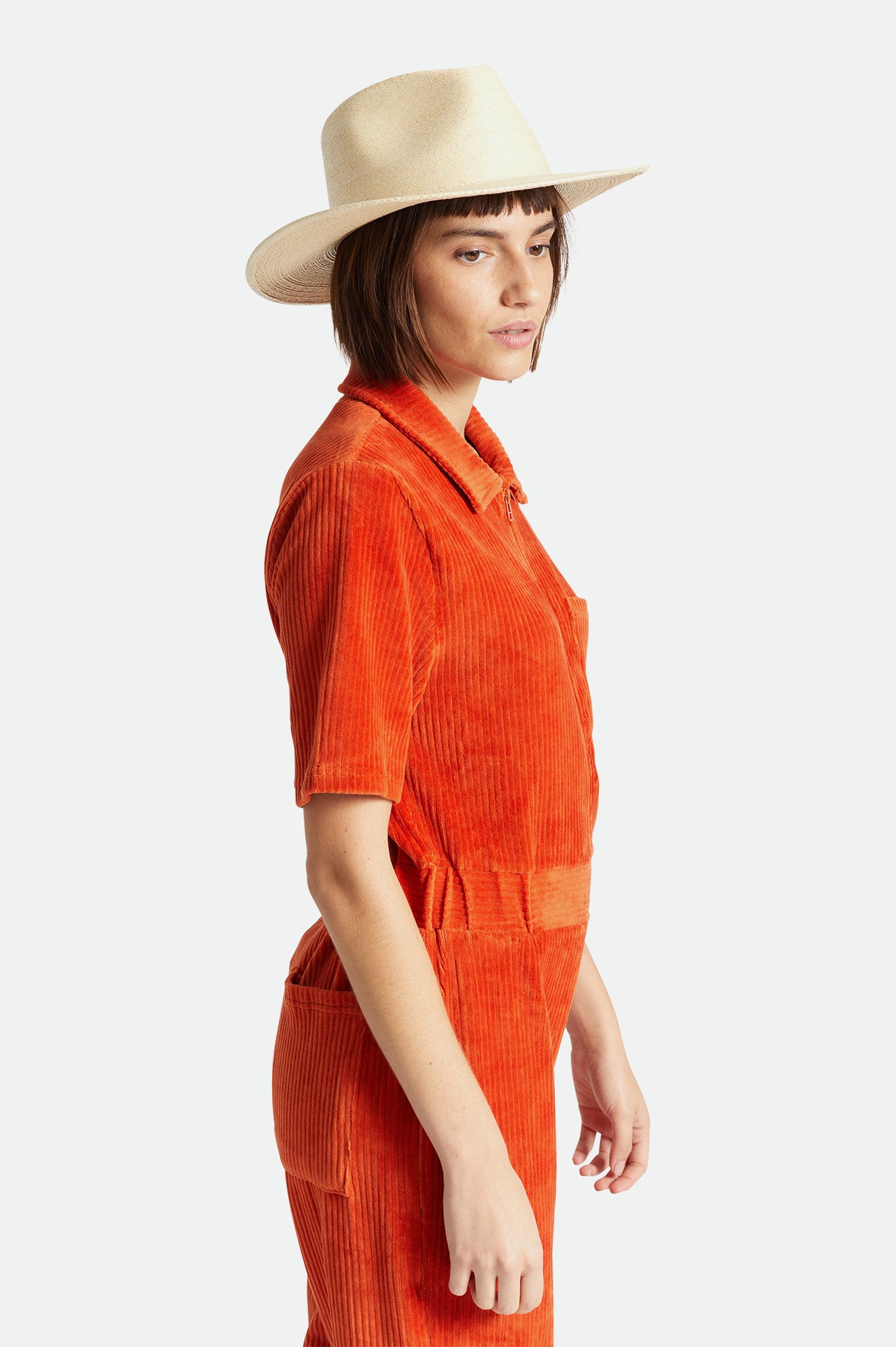 Fedora Brixton Marcos Fedora Feminino Bege | VWUFZ-0849