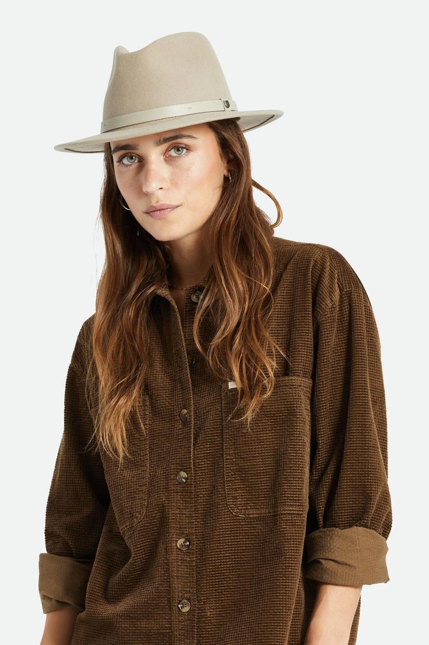 Fedora Brixton Messer Fedora Feminino Luz Verdes | XUTBQ-1839