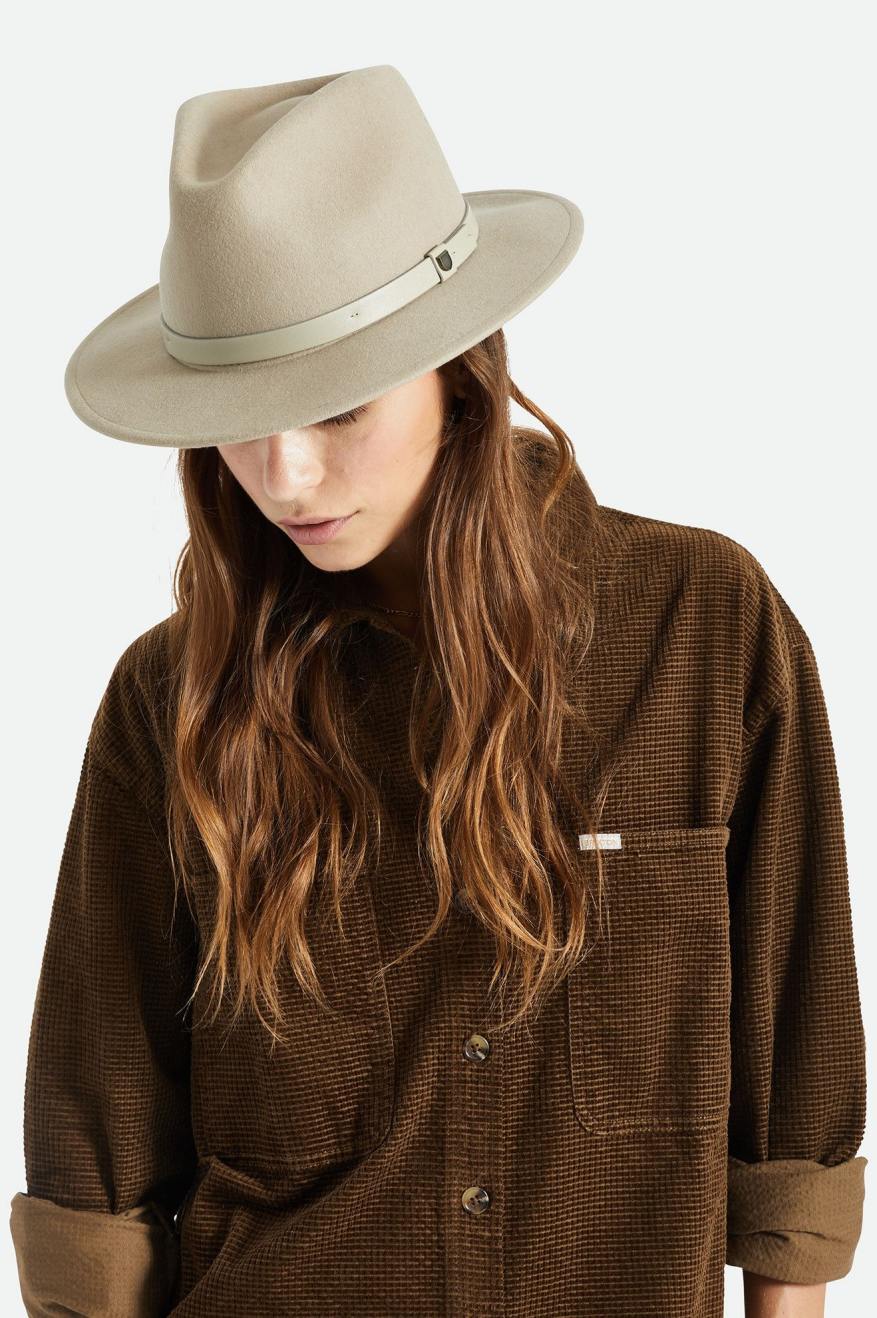 Fedora Brixton Messer Fedora Feminino Luz Verdes | XUTBQ-1839