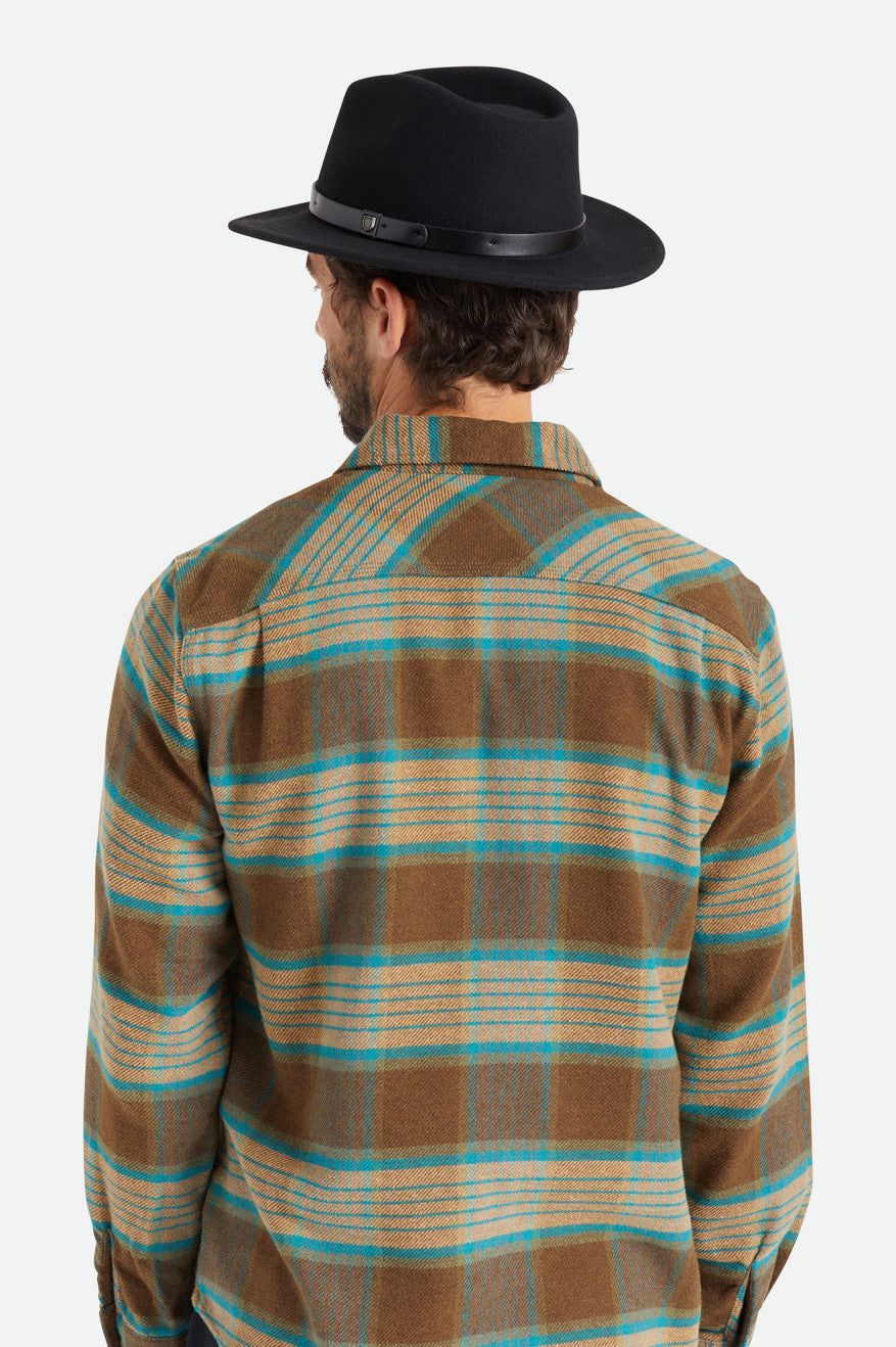 Fedora Brixton Messer Masculino Pretas | EOVJM-8749