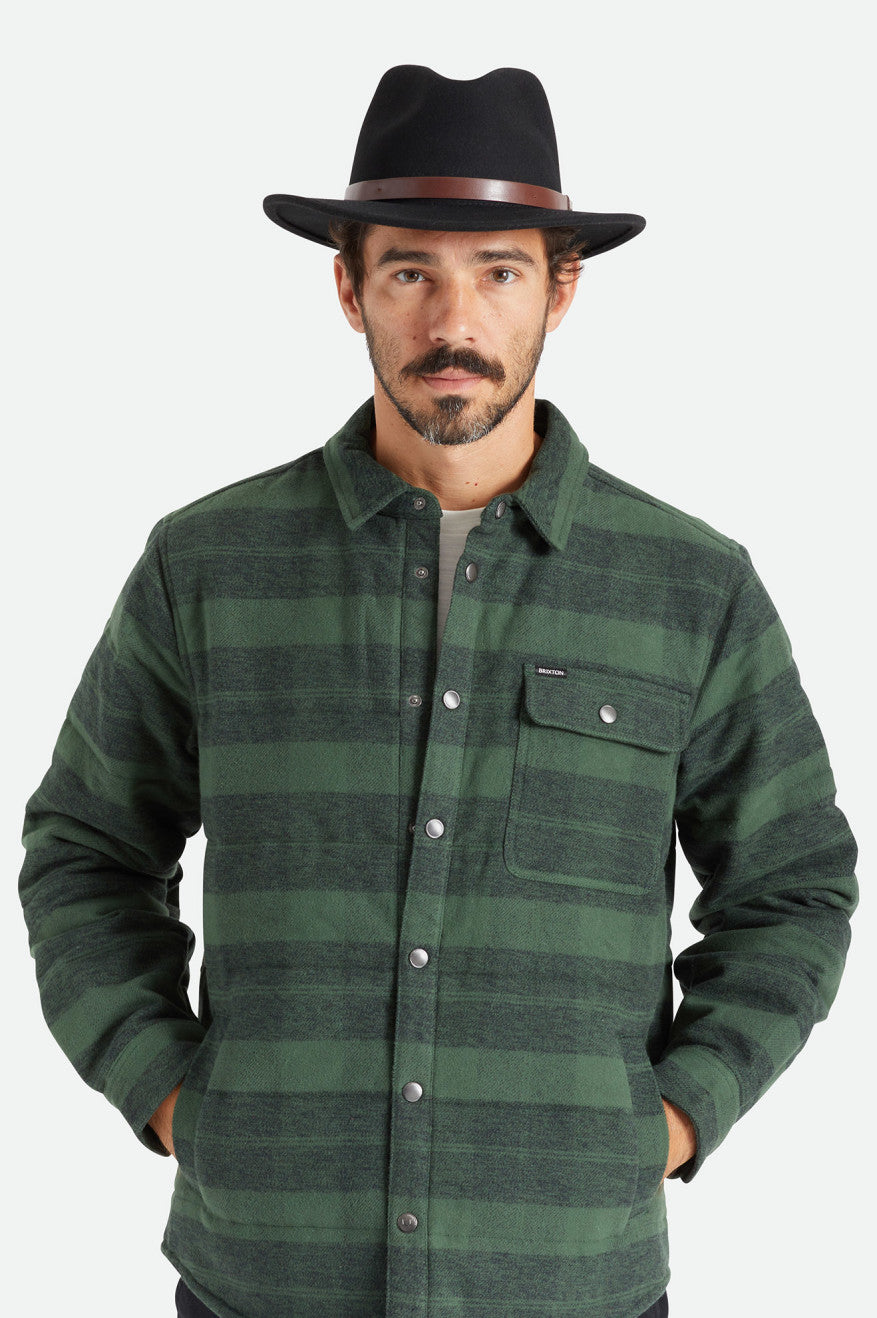 Fedora Brixton Messer Masculino Pretas | POIDE-6581