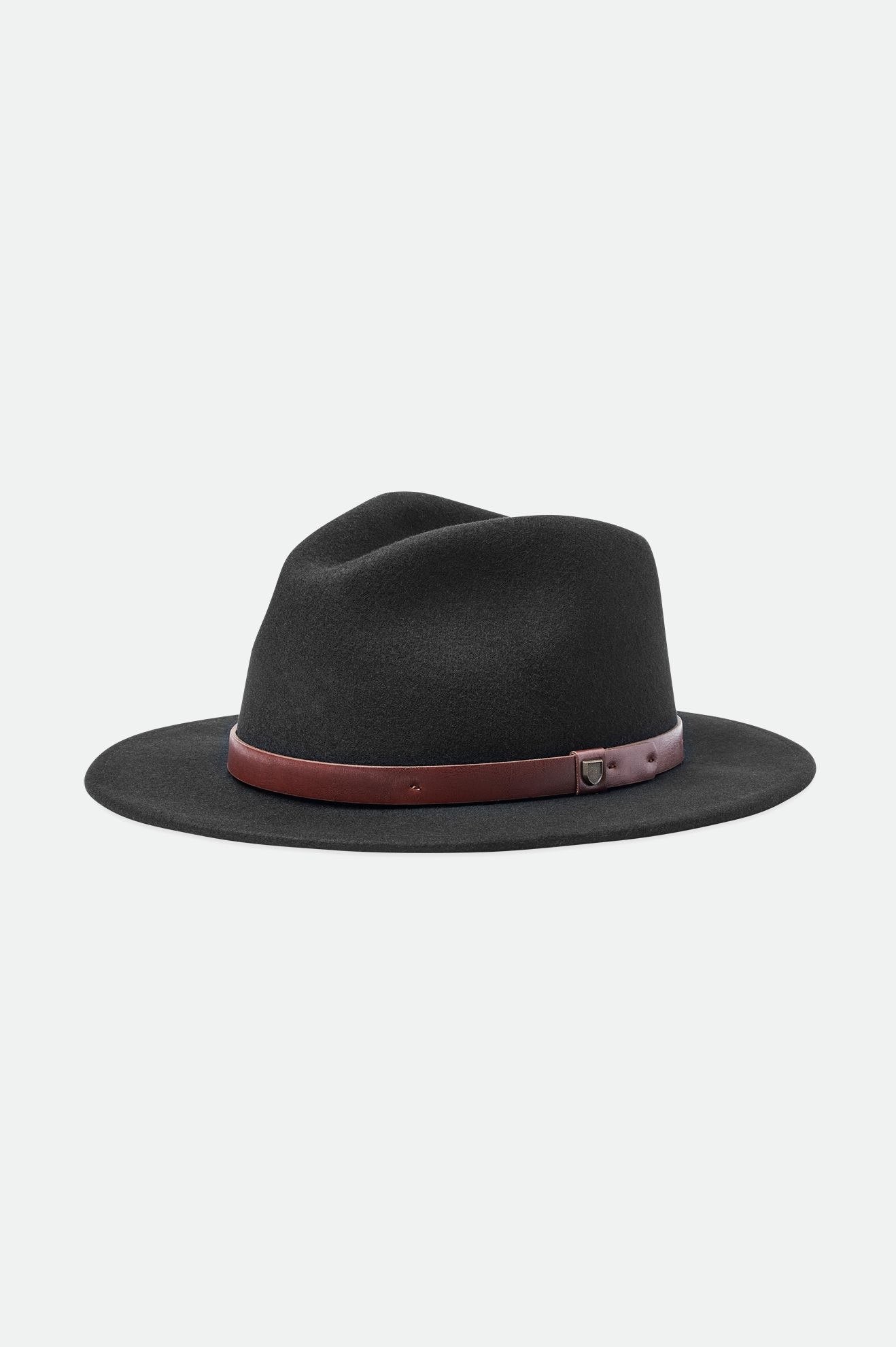 Fedora Brixton Messer Masculino Pretas | POIDE-6581