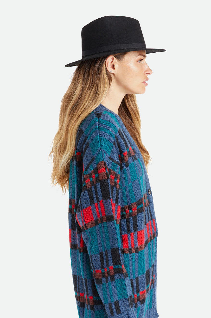 Fedora Brixton Messer Packable Fedora Feminino Pretas | BJHAO-8364