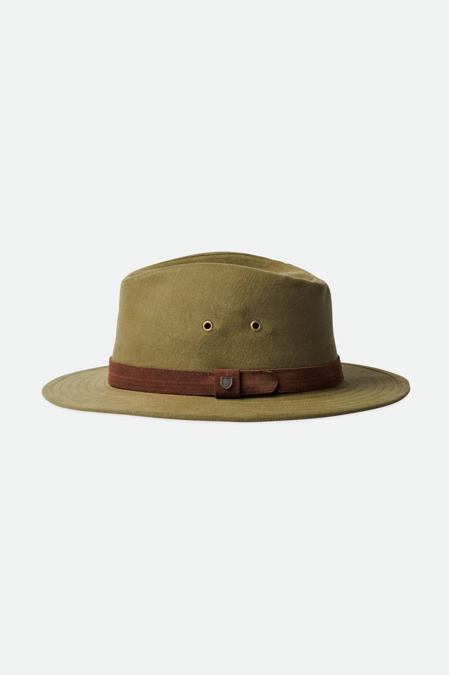 Fedora Brixton Messer Utility Adventure Masculino Verde Oliva | BONWU-8157