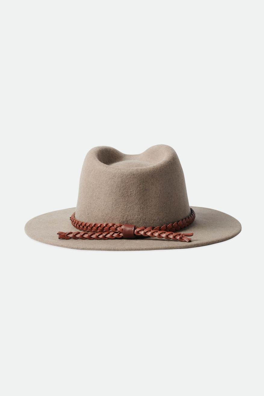 Fedora Brixton Messer Western Fedora Feminino Bege | ASUMH-4380