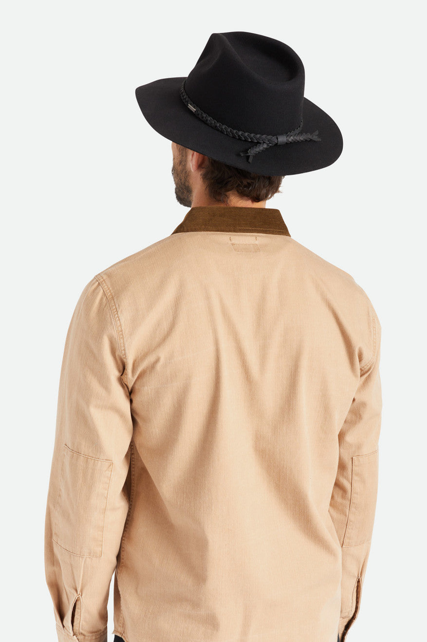 Fedora Brixton Messer Western Fedora Feminino Pretas | CTLGP-0296