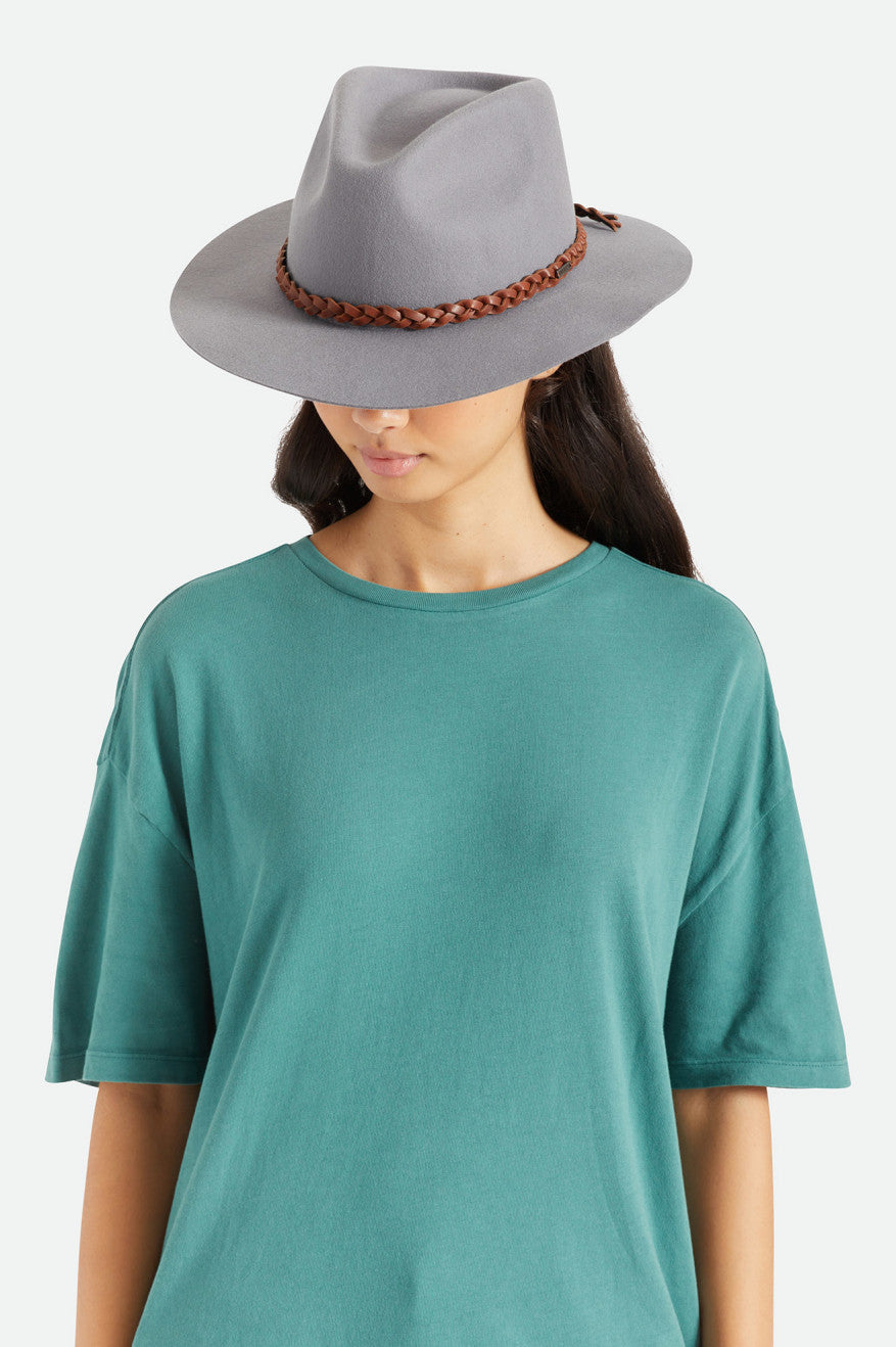 Fedora Brixton Messer Western Fedora Feminino Cinzentas | HGPVR-2563