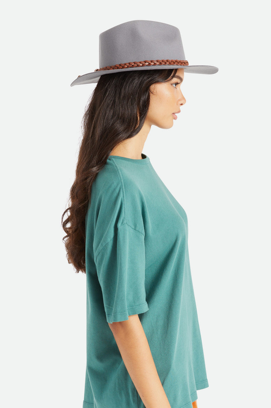 Fedora Brixton Messer Western Fedora Feminino Cinzentas | HGPVR-2563