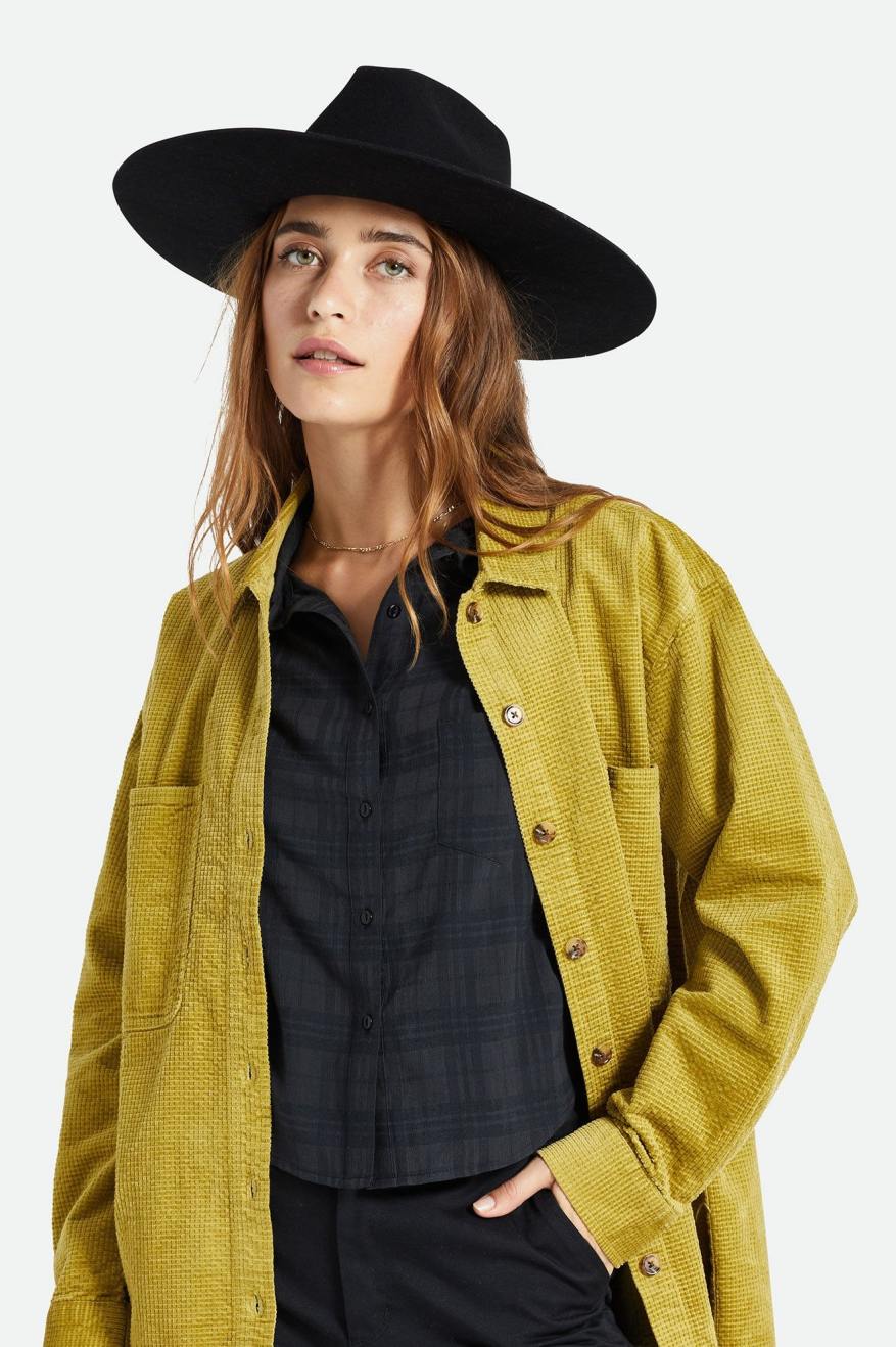 Fedora Brixton Primrose Felt Fedora Feminino Pretas | TAHXM-2065