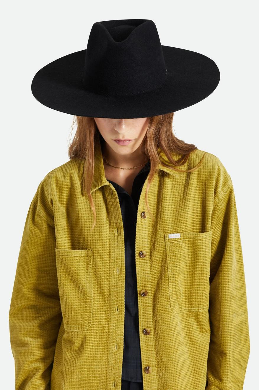 Fedora Brixton Primrose Felt Fedora Feminino Pretas | TAHXM-2065