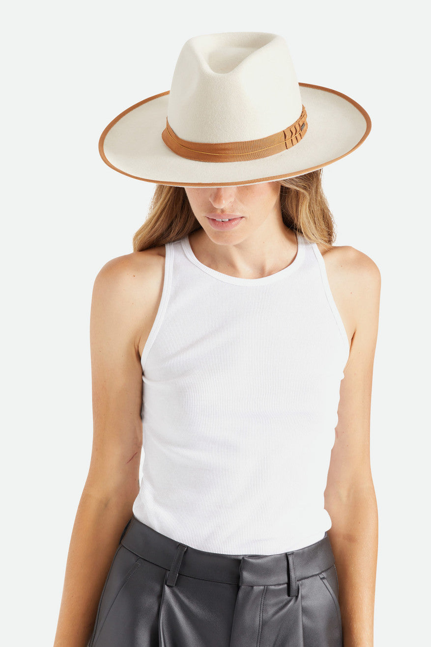 Fedora Brixton Reno Fedora Feminino Branco | THQMO-4617