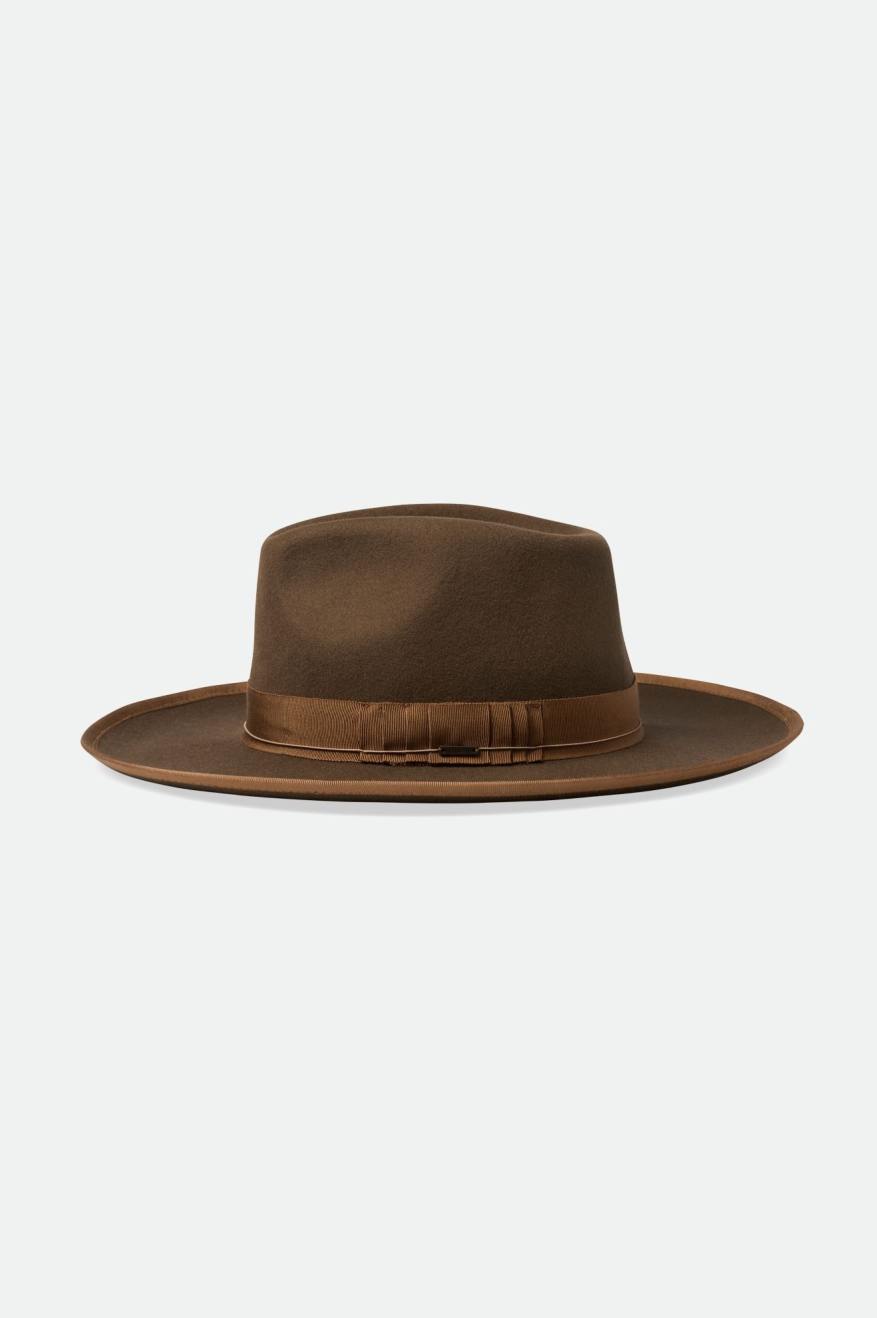 Fedora Brixton Reno Fedora Feminino Marrom | SQUCP-2876