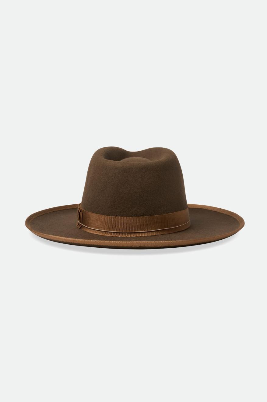 Fedora Brixton Reno Fedora Feminino Marrom | SQUCP-2876