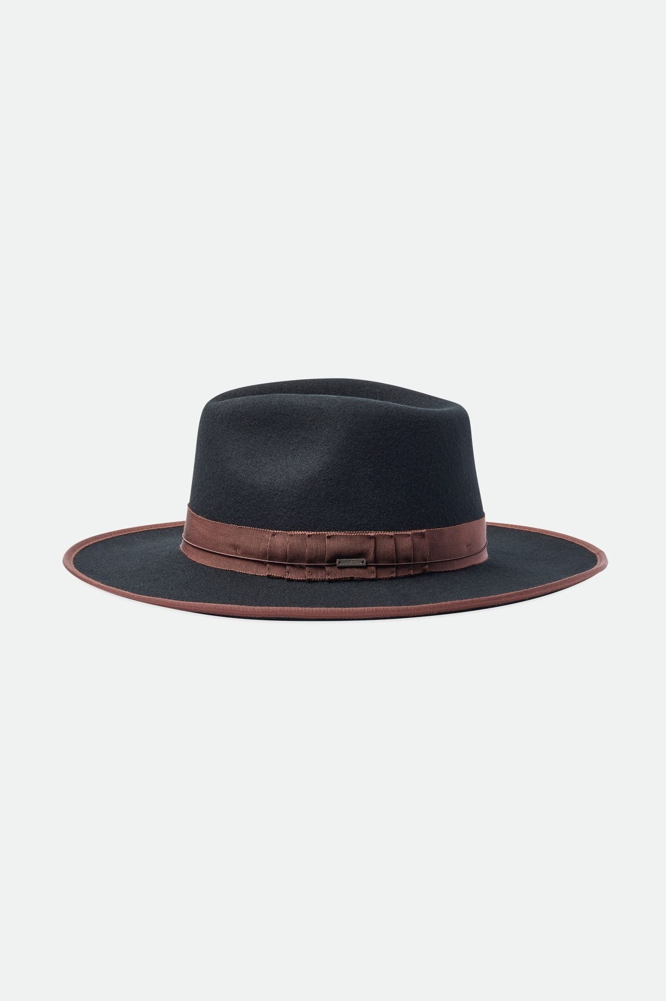 Fedora Brixton Reno Fedora Feminino Pretas Marrom | JRLMK-3917