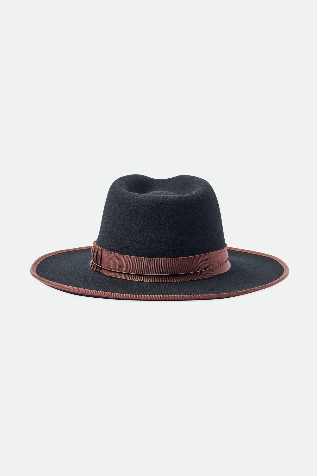 Fedora Brixton Reno Fedora Feminino Pretas Marrom | JRLMK-3917