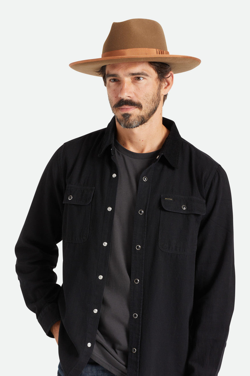 Fedora Brixton Reno Masculino Cafes | DGSKP-2140