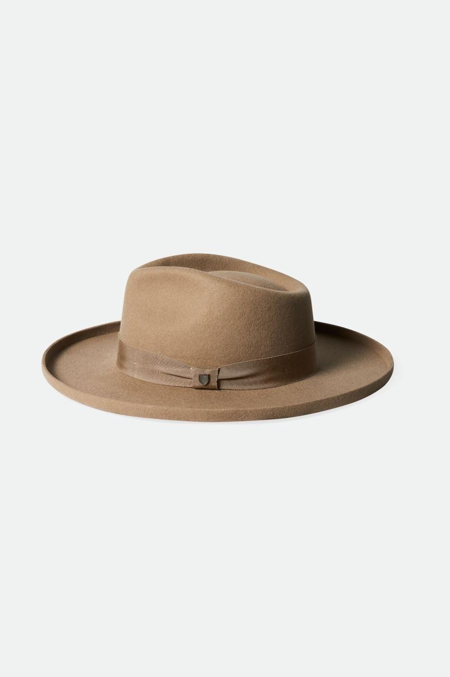 Fedora Brixton Victoria Felt Masculino Marrom | VBTXK-0683