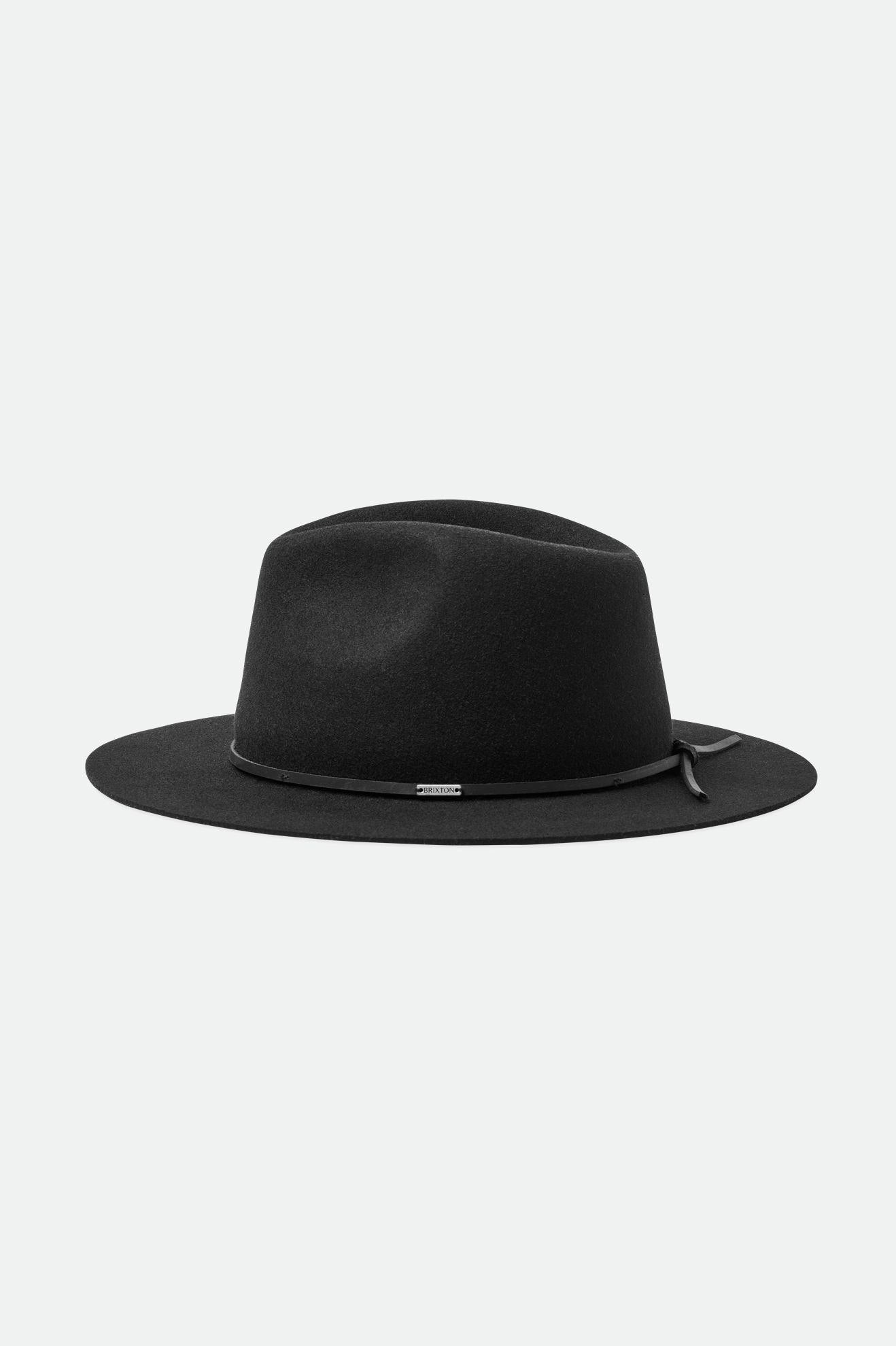 Fedora Brixton Wesley Fedora Feminino Pretas | KNAHJ-0718