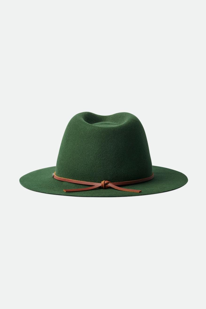 Fedora Brixton Wesley Packable Fedora Feminino Verdes | WHJYM-1042