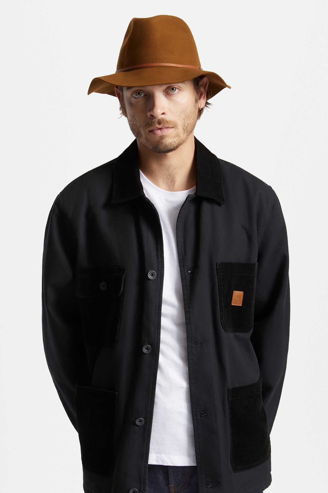 Fedora Brixton Wesley Packable Masculino Cafes | CWLFX-2461