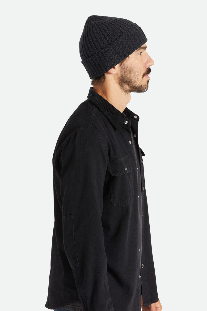 Gorro Brixton Alpha Square Merino Lã Masculino Pretas | URMKI-1439