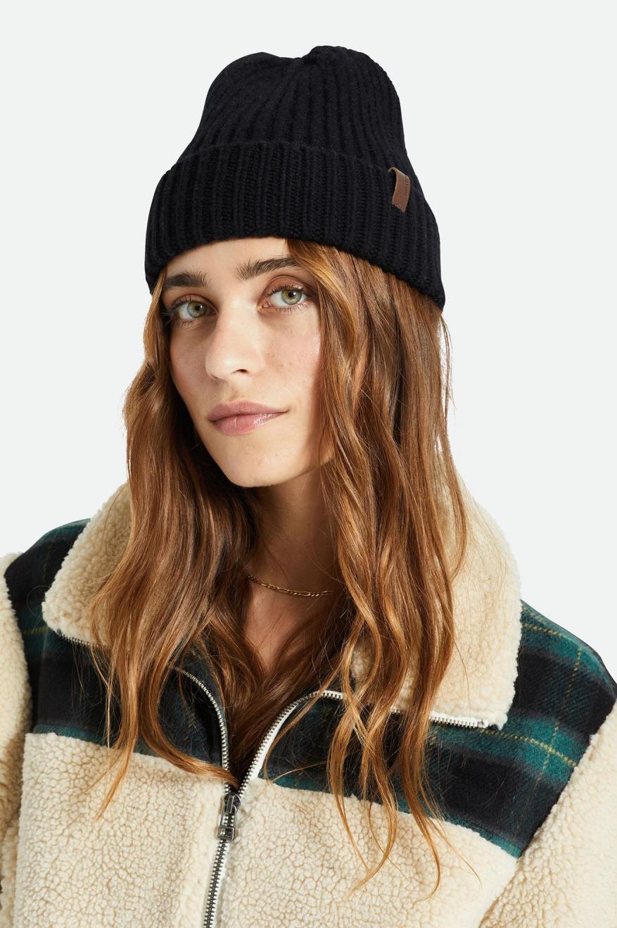 Gorro Brixton Heist Reserve Cashmere Feminino Pretas | EFWRY-8106