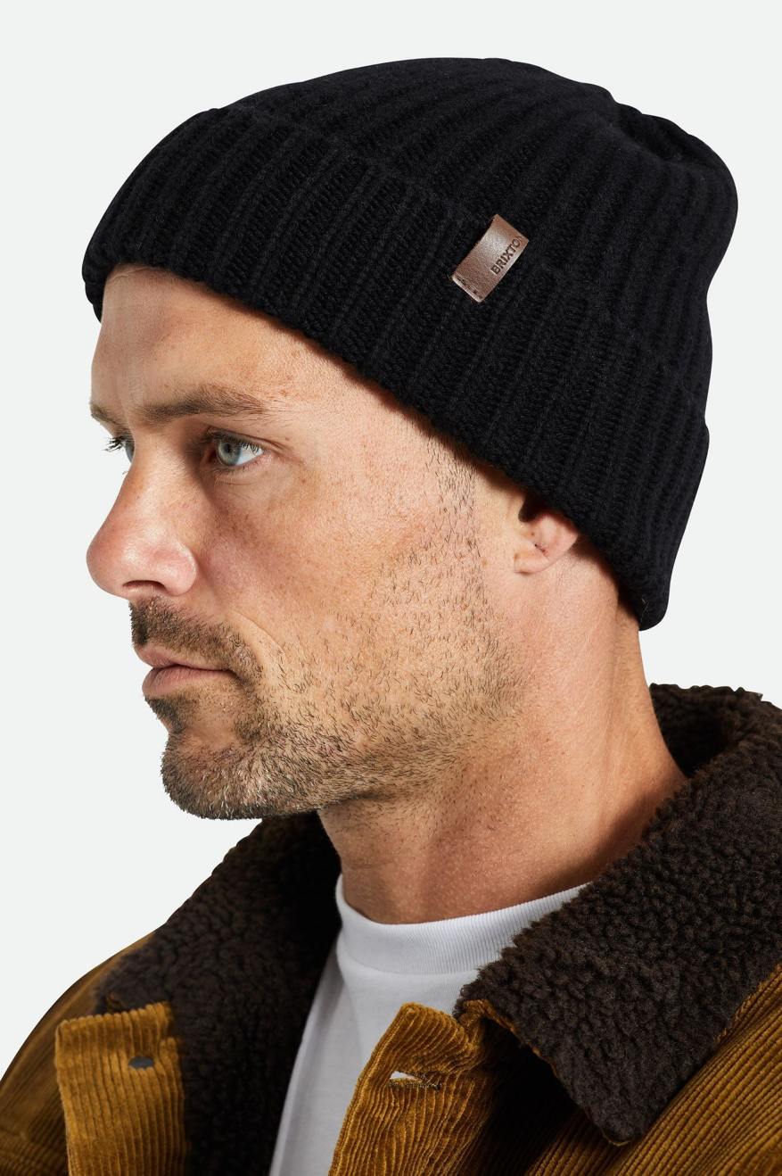 Gorro Brixton Heist Reserve Cashmere Masculino Pretas | XVKDQ-0436