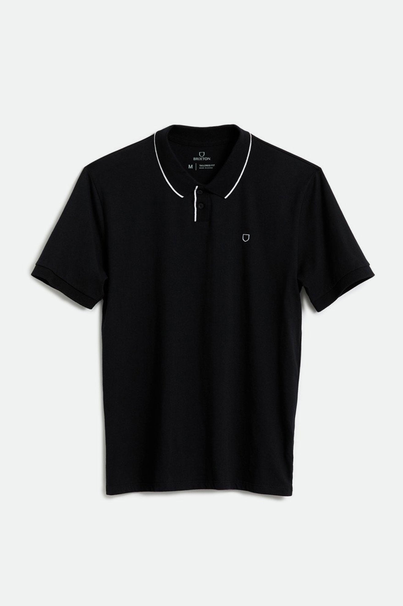 Knitwear Brixton Proper S/S Polo Masculino Pretas | FXHQL-8627