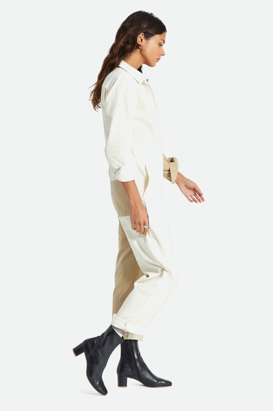 Macacão Brixton Mersey Coverall Feminino Luz Amarelas | HFAPU-5269