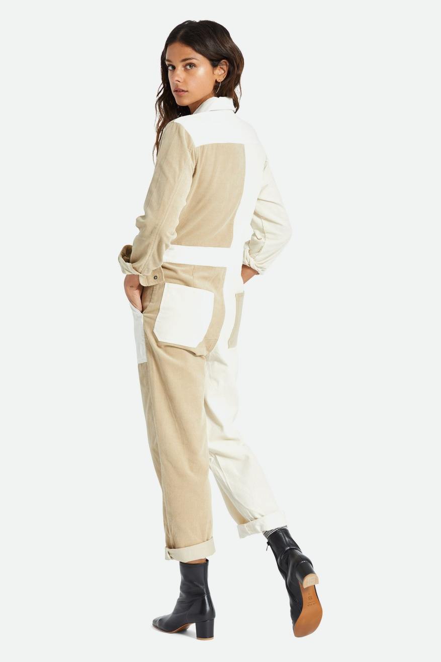 Macacão Brixton Mersey Coverall Feminino Luz Amarelas | HFAPU-5269