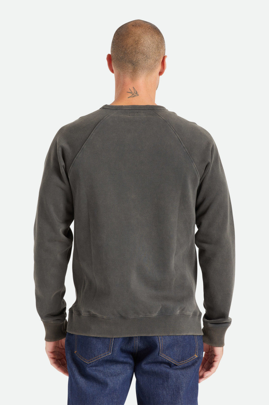 Moletom Com Capuz Brixton Cooper Reserve Raglan Crew Masculino Pretas | BQXYO-8146