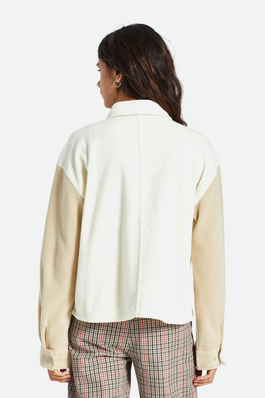 Suéteres Brixton Bowery Women L/S Arctic Stretch Fleece Feminino Luz Amarelas | EKJMG-5894