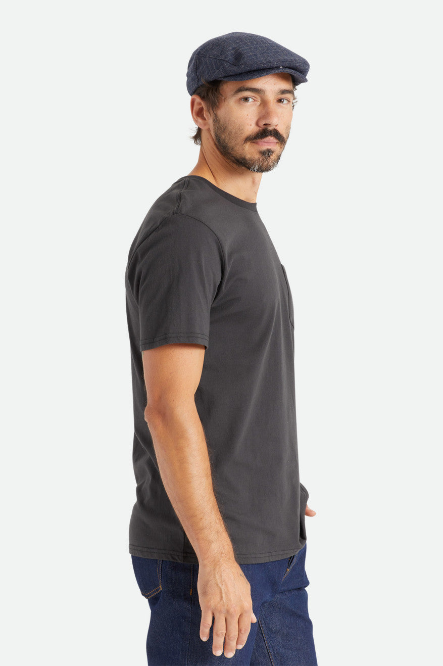 Tops Brixton Basic S/S Pocket Masculino Pretas | EGHAK-4053