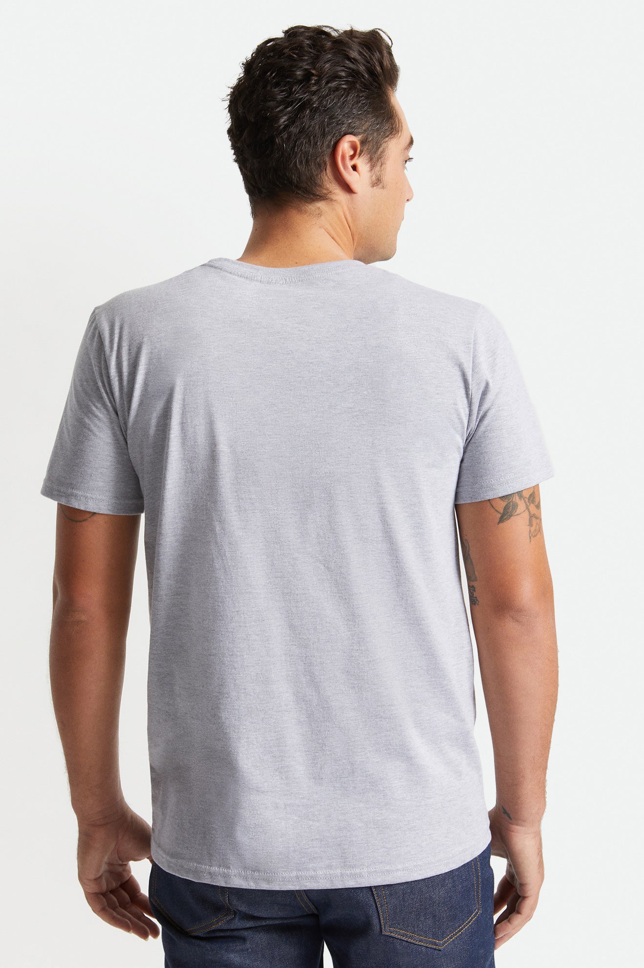 Tops Brixton Basic S/S Pocket Masculino Cinzentas | XAJBN-4365