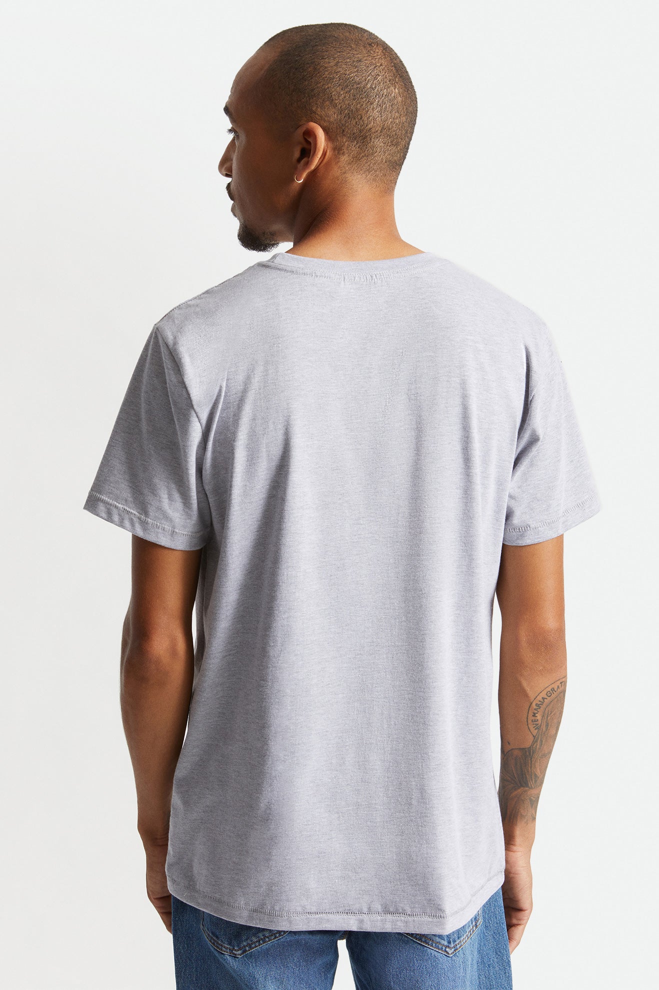 Tops Brixton Basic S/S Tailored Masculino Cinzentas | KTHYW-0273