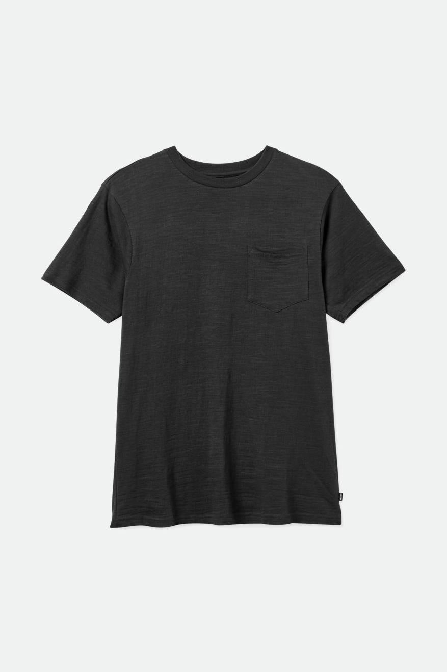 Tops Brixton Basic Slub S/S Pocket Masculino Pretas | UEGXZ-9645