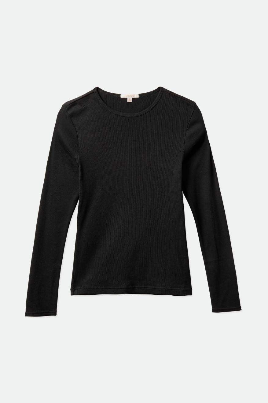 Tops Brixton Tennessee L/S Tee Feminino Pretas | NEIZA-1609