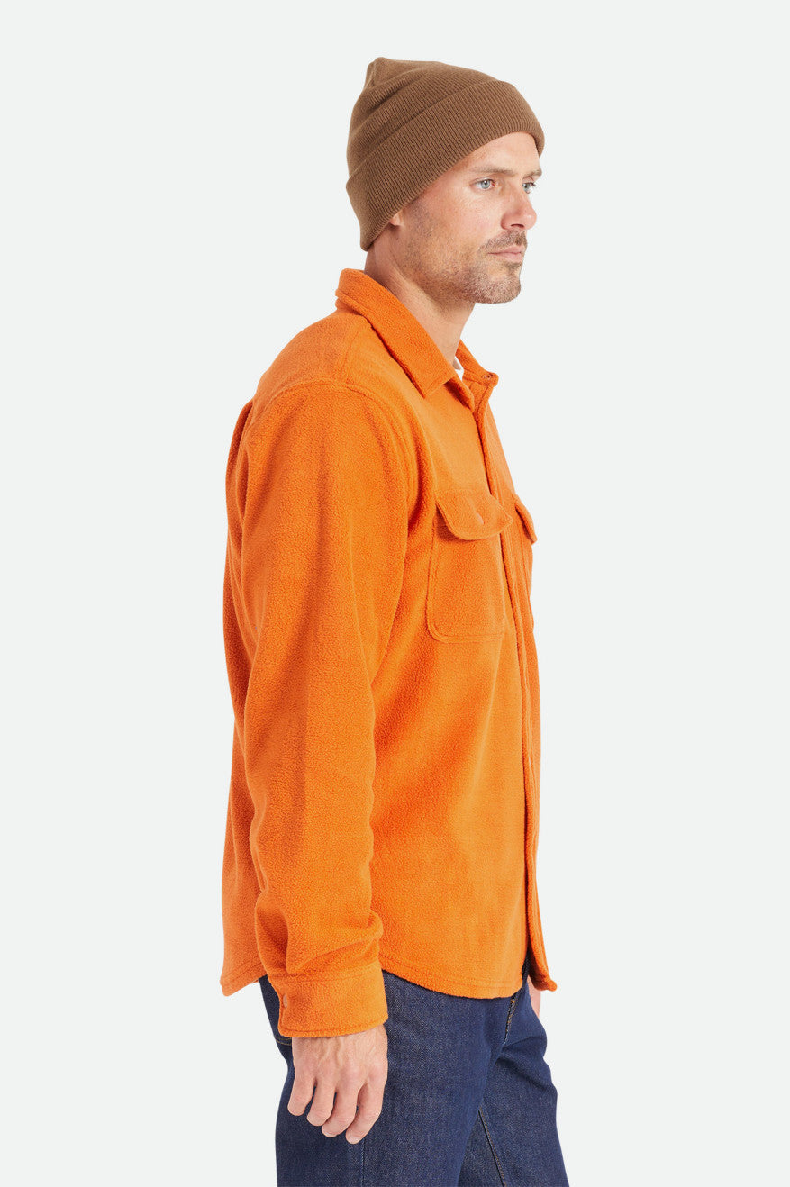 Tops De Flanela Brixton Bowery L/S Arctic Stretch Fleece Masculino Laranja | YIJVQ-2793