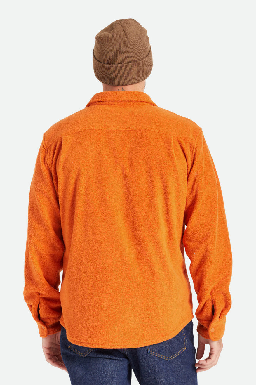 Tops Tecidos Brixton Bowery L/S Arctic Stretch Fleece Masculino Laranja | TGFMP-6932